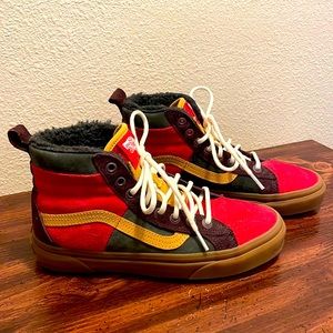 Colorful high top Vans